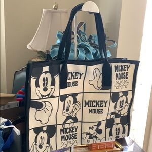 Mickey Mouse Tote Bag in Black and White